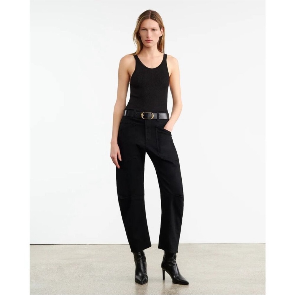 Nili Lotan Shon Black Jeans 25